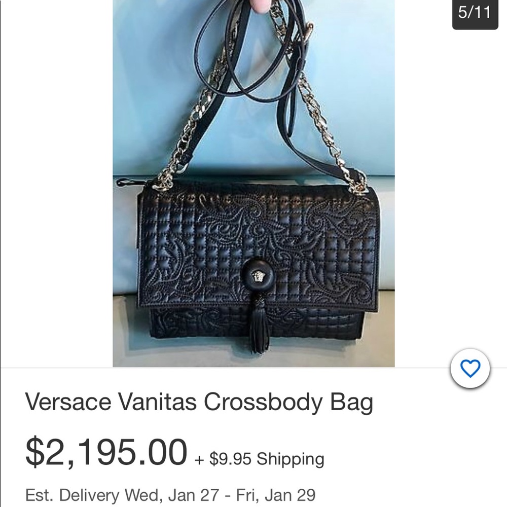 Authentic Versace Vanitas crossbody bag. Please check Picture 14 for the damage - Picture 2 of 16